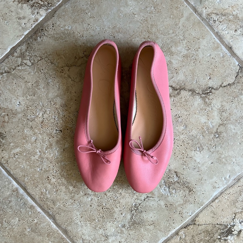 J crew Italian leather ballet flats